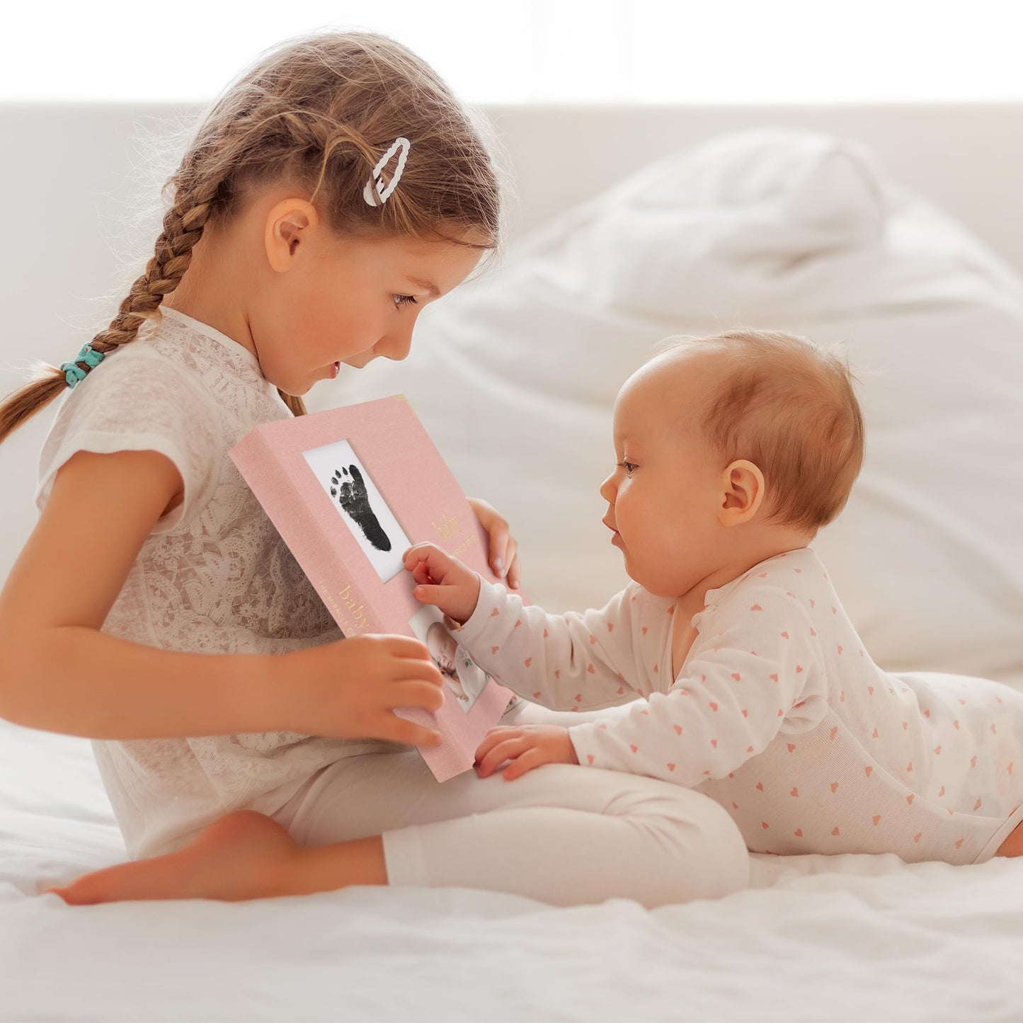 Keepsake Baby Memory Book for Boys and Girls - Timeless First 5 Year Baby Book With Photoslots - Cute Journal Scrapbook or Photo Album - Record a Milestone for Every Event from Birth to Age 5