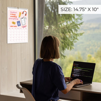 Beautiful 2026 Wall Calendar - Cheeky & Fun Calendar from January to December 2026 - The Perfect Aesthetic Wall Planner for Home or Office