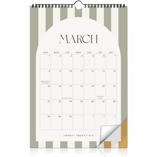 Aesthetic 2025-2026 Wall Calendar - Runs from May 2025 Until December 2026 - The Perfect Modern Calendar Planner for Easy Organizing