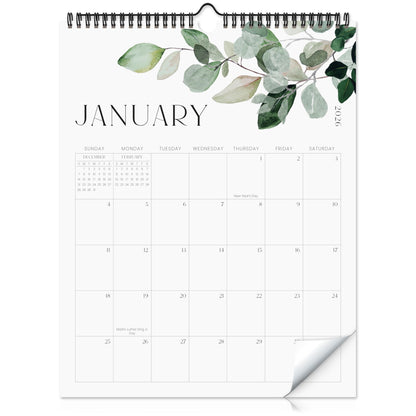 Aesthetic 2026 Wall Calendar - Runs from January 2026 Until July 2027 - The Perfect Large Modern Greenery Calendar Planner for Easy Organizing