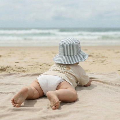 Beautiful Baby Sun Hat 0-6 Months - Adjustable Toddler Hat with UPF 50+ Sun Protection - Cute Kids Bucket Hat for Beach