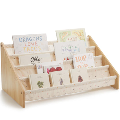 ZICOTO Decorative Bookshelf for Kids - Beautiful Shelf to Display All Books - Perfect Nursery Organizer for Baby Girl or Boy's Montessori Bedroom or Toddler Play Room Decor