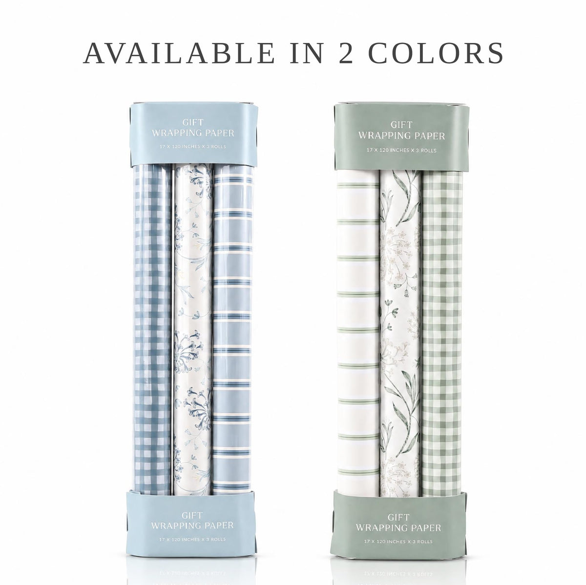 ZICOTO Beautiful Gift Wrapping Paper Rolls for All Occasions - Set of 3