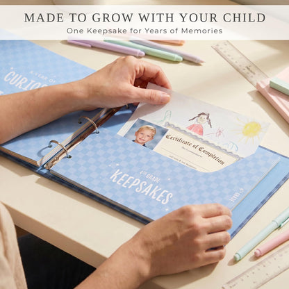 School Memory Book Scrapbook for Kids - Back to School Keepsake Album