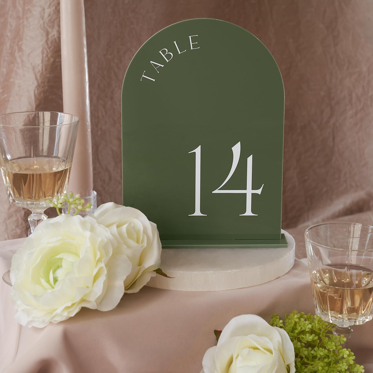 Beautiful Gold Wedding Table Numbers with Stands - Elegant Double Sided 5x7 inch Acrylic Signs Numbered 1-15 - The Perfect Decor for Your Wedding Reception Or Events