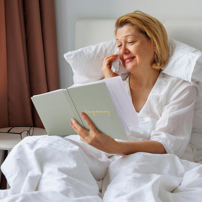 ZICOTO Beautiful Linen Funeral Guest Book for The Celebration of Life - The Perfect in Loving Memory Book with Ample Space to Sign in for Guests - Premium Craftsmanship for Honoring Loved Ones