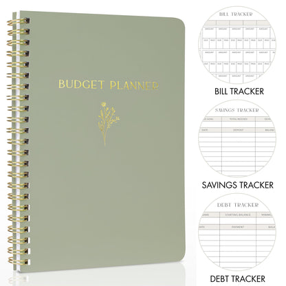 Easy to Use Monthly Budget Planner - 12 Month Financial Organizer with Expense Tracker Notebook - Monthly Money Budgeting Book That Manages Your Finances Effectively