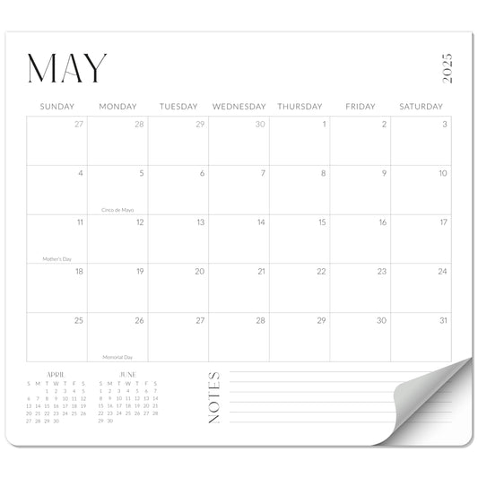 Beautiful 2025-2026 Magnetic Fridge Calendar - Runs From January 2025 Until July 2026 - The Perfect Monthly Refrigerator Calendar for Easy Organizing
