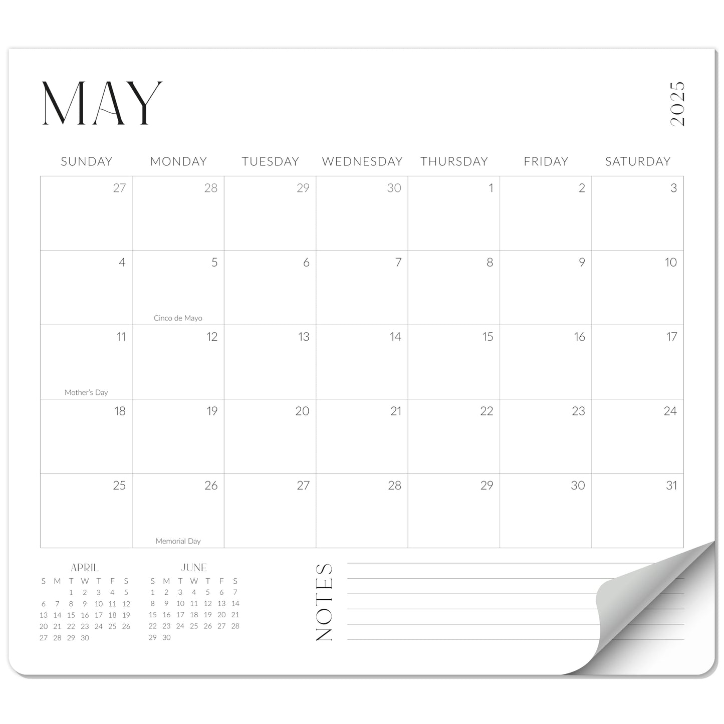 Beautiful 2025-2026 Magnetic Fridge Calendar - Runs From January 2025 Until July 2026 - The Perfect Monthly Refrigerator Calendar for Easy Organizing