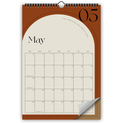 Aesthetic 2024-2025 Wall Calendar - Runs from January 2024 Until July 2025 - The Perfect Wall Hanging Calendar Planner for Easy Organizing