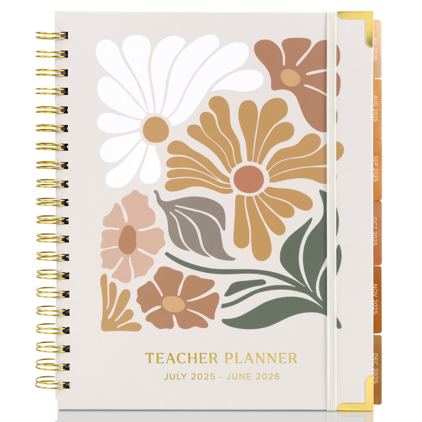 Aesthetic Teacher Planner For The 2025-2026 Academic School Year - Your All Incl. 8.5" x 11" Lesson Plan Book Supplies - Easily Organize Your Daily, Weekly & Monthly Classroom/Homeschool Schedule