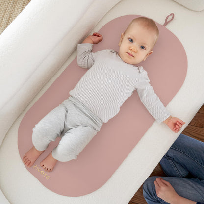 Beautiful Portable Baby Changing Pad - Wipeable and Easy to Clean Diaper Changing Mat - The Perfect Waterproof Vegan Leather Pad for Traveling