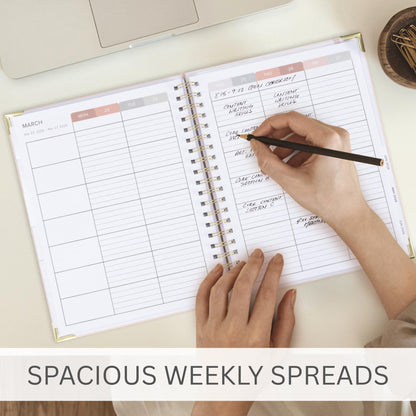 Aesthetic Teacher Planner For The 2025-2026 Academic School Year - Your All Incl. 8.5" x 11" Lesson Plan Book Supplies - Easily Organize Your Daily, Weekly & Monthly Classroom/Homeschool Schedule