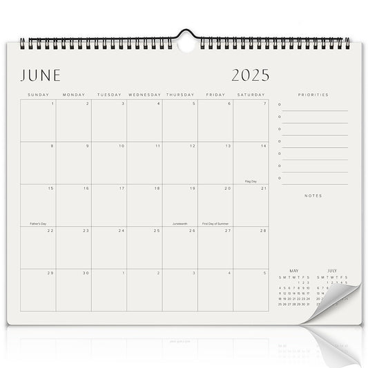 Beautiful 2025-2026 Wall Calendar - Runs from June 2025 until December 2026 - 14.5"x11.5" Office Wall Calendar for Easy Organizing