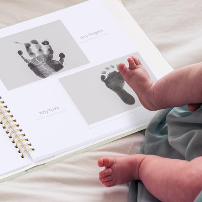 Keepsake Baby Memory Book for Boys and Girls - Timeless First 5 Year Baby Book With Photoslots - Cute Journal Scrapbook or Photo Album - Record a Milestone for Every Event from Birth to Age 5