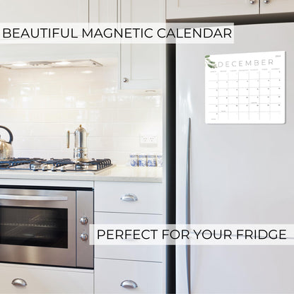 Beautiful 2024 Magnetic Calendar For Refrigerator - Incl. 2023 and Runs Until December 2024 - The Perfect Monthly Fridge Calendar for Easy Organizing