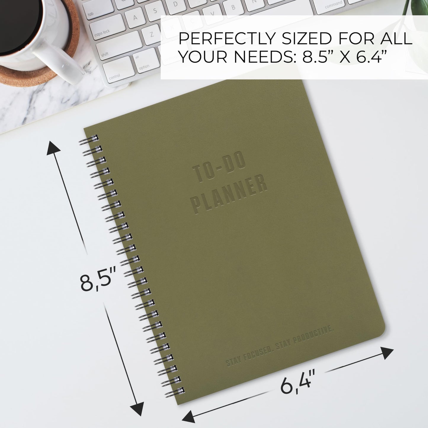 ZICOTO Aesthetic To Do List Notebook For Work or Home - Simple Daily Planner to Easily Organize Your Tasks And Boost Productivity - Stylish Undated Organizer Supplies For Women and Men