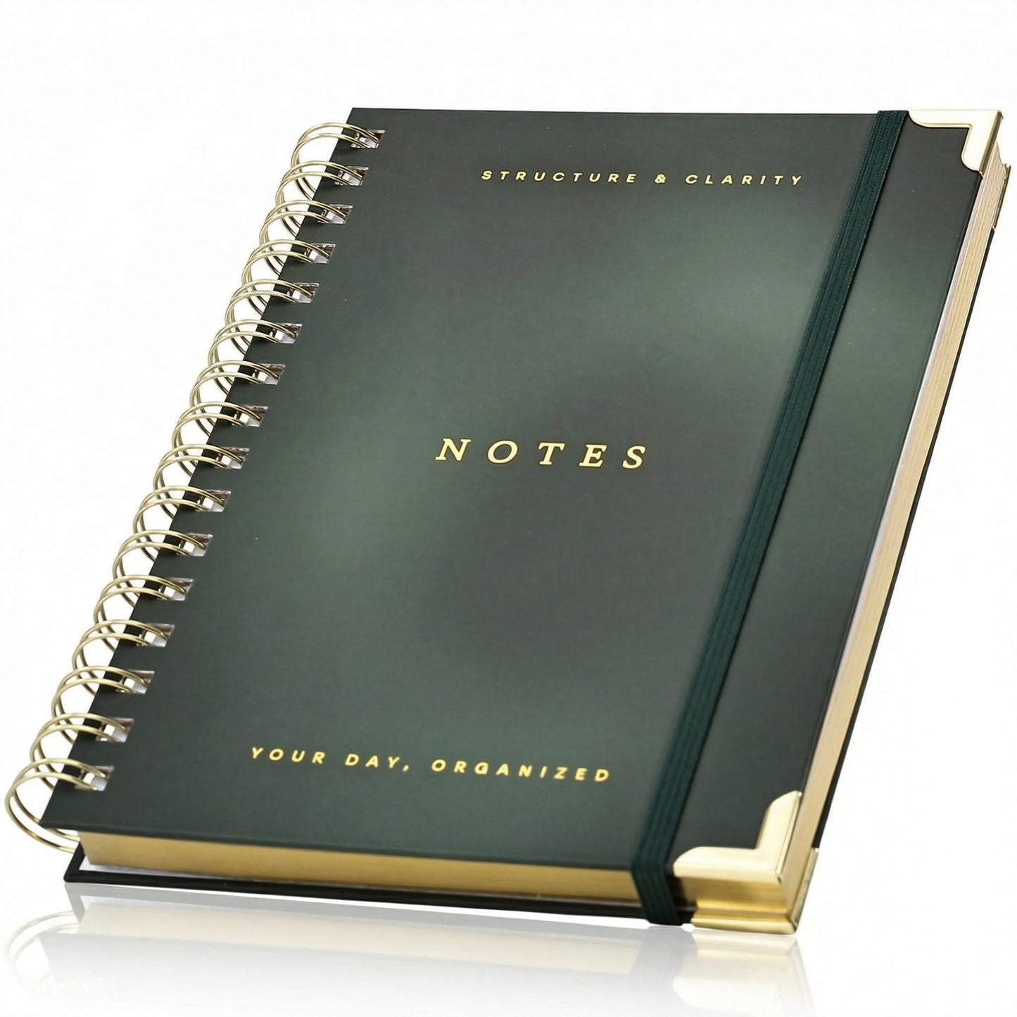 Aesthetic Daily Planner And Notebook With Hourly Schedule - Beautiful Spiral To do List Notepad For Work/Home to Organize Tasks And Appointments - Stylish School/Office Supplies Book For Women