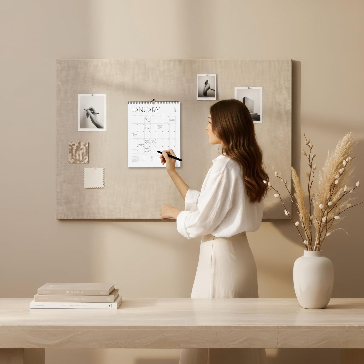 Beautiful 2026-2027 Wall Calendar - Runs from June 2026 until December 2027 - Large 14.5" x 11.5" Office Wall Calendar for Easy Organizing