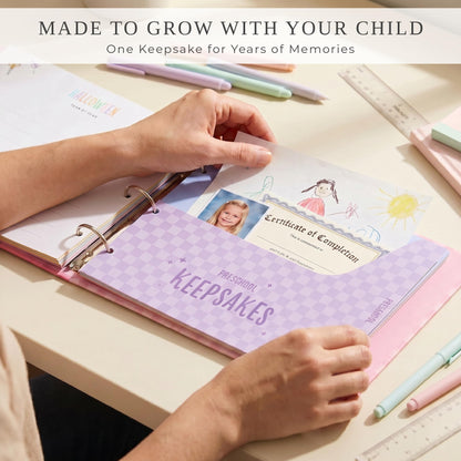School Memory Book Scrapbook for Kids - Back to School Keepsake Album