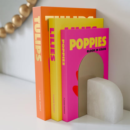 Beautiful Decorative Books Set of 3 - Preppy Room Decor Boxes Enhance Your Coffee Table, Bookshelf or Mantel Decor - Stylish Fake/Faux Books for Modern Home Decoration and Photo Storage