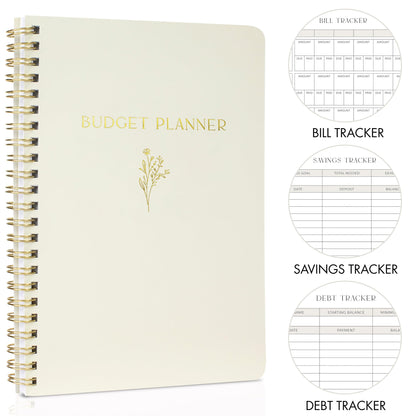 Easy to Use Monthly Budget Planner - 12 Month Financial Organizer with Expense Tracker Notebook - Monthly Money Budgeting Book That Manages Your Finances Effectively