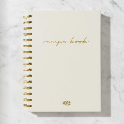 ZICOTO Aesthetic Blank Recipe Book with Linen Cover - The Perfect Recipe Notebook to Write in Your Own Recipes - Beautiful Blank Cookbook to Organize Your Recipes
