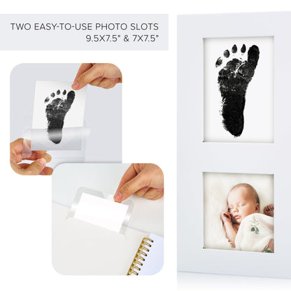 Keepsake Baby Memory Book for Boys and Girls - Timeless First 5 Year Baby Book With Photoslots - Cute Journal Scrapbook or Photo Album - Record a Milestone for Every Event from Birth to Age 5