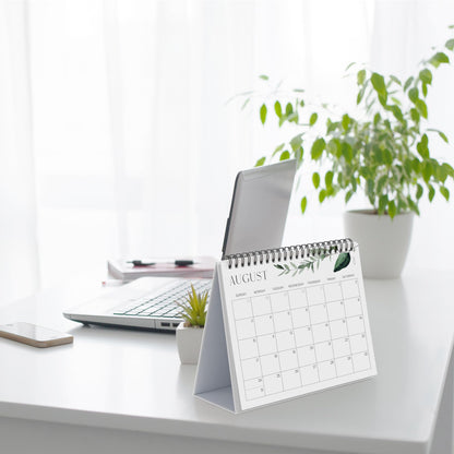 Aesthetic Desk Calendar 2025-2026 - Runs June 2025 until December 2026 - Beautiful Small Flip Desktop Calendar for Easy Organizing