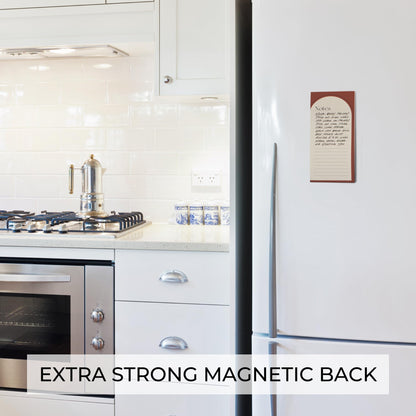 Beautiful Magnetic Notepads for Fridge - Set Of 4 Modern Note pads With Lined Pages to Easily Write Notes & Make Grocery/Shopping Lists - The Perfect To Do Pad w/ Strong Magnets for Your Refrigerator
