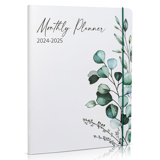 Beautiful 2024-2025 Monthly Planner and Calendar Book - Modern Greenery To Do List Notebook Easily Organizes Your Tasks to Boost Productivity - Runs From January 2024 Until December 2025