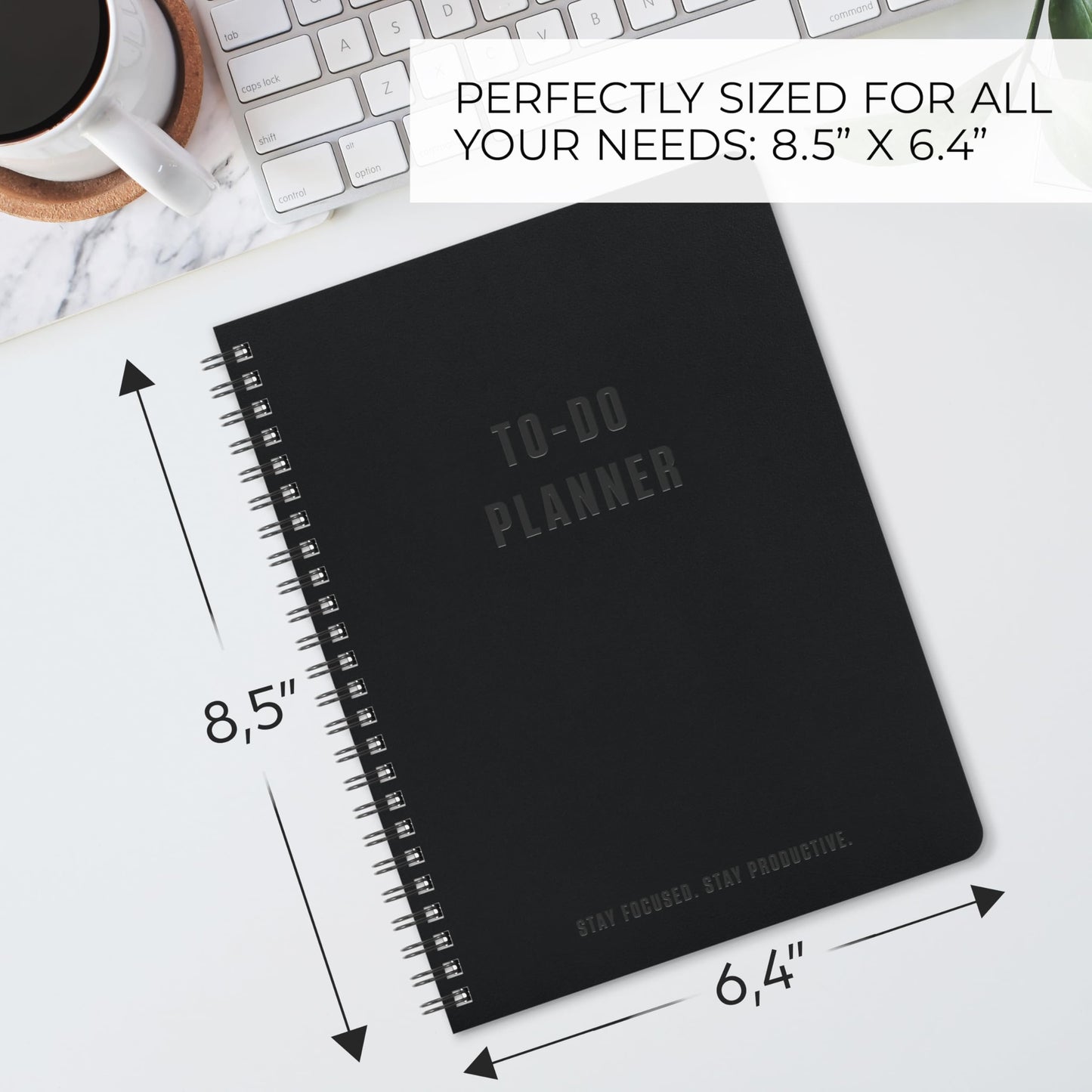ZICOTO Aesthetic To Do List Notebook For Work or Home - Simple Daily Planner to Easily Organize Your Tasks And Boost Productivity - Stylish Undated Organizer Supplies For Women and Men