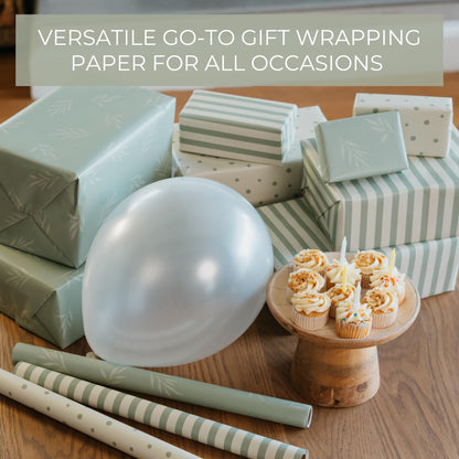 ZICOTO Beautiful Gift Wrapping Paper Rolls for All Occasions - Set of 3 Quality Rolls For Wedding, Birthday, Baby Shower & Christmas - Add a Touch of Magic to Every Gift You Wrap - 17 x 120 in