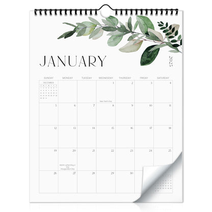 Aesthetic 2025 Wall Calendar - Runs from June 2024 Until December 2025 - The Perfect 2024-2025 Modern Greenery Calendar Planner for Easy Organizing