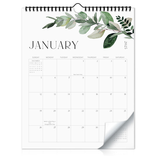 Aesthetic 2025 Wall Calendar - Runs from June 2024 Until December 2025 - The Perfect 2024-2025 Modern Greenery Calendar Planner for Easy Organizing