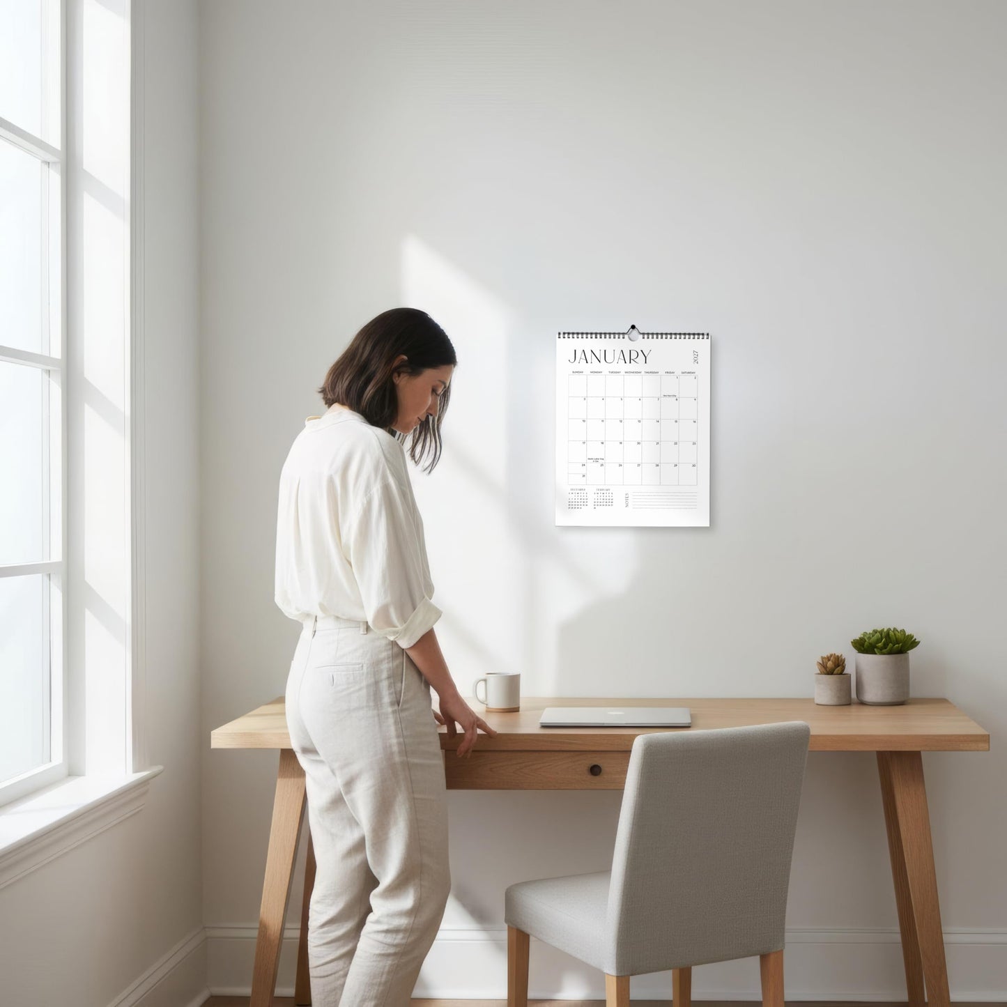 Beautiful 2026-2027 Wall Calendar - Runs from June 2026 until December 2027 - Large 14.5" x 11.5" Office Wall Calendar for Easy Organizing