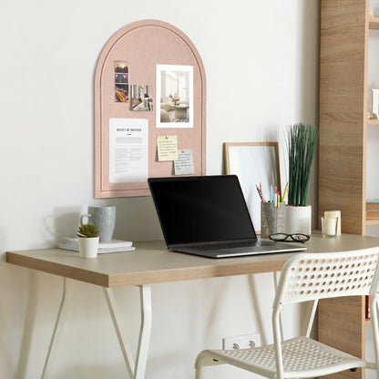 Large Arched Felt Bulletin Board - Stylish Perfectly Sized 21.5" x 17" Cork Board Alternative for Office & Wall Decor – Bulletin Board Set with Pins is Perfect to Display Your Photos