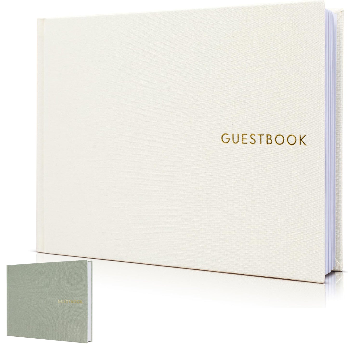 Beautiful Wedding Guest Book for Your Wedding Reception - Simply Elegant Guestbook to Sign in and Add Polaroid Photos - The Perfect Wedding Or Baby Shower Guest Book and Addition to Your Big Day