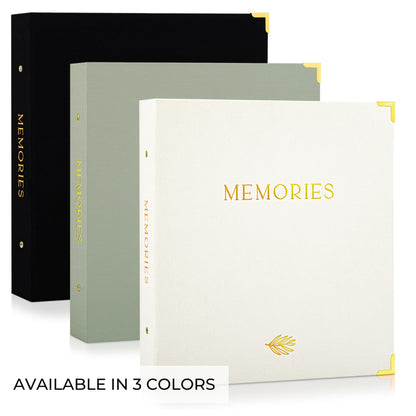 Beautiful Linen Photo Album For 4x6 Photos - Safely Holds Up To 500 Pictures of Unique Memories - The Perfect Large Photo Book To Store All Pictures of Treasured Family, Baby or Wedding Moments