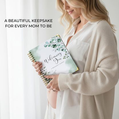 Pregnancy Journal and Memory Book with Stickers and Keepsake Pocket - Lovely Must Have Gift for First Time Moms to Be - The Perfect Planner to Track Your Little Ones Life-Changing Journey