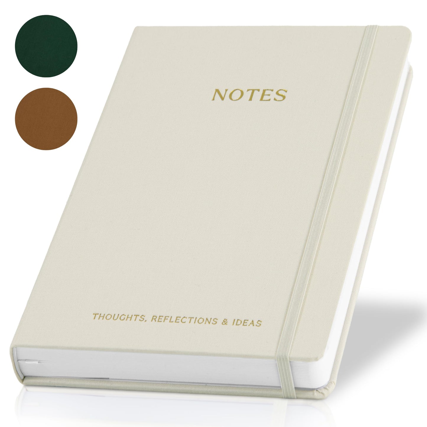 ZICOTO Aesthetic Thick Notebook Journal For Women 7" x 10" - Modern Linen Hardcover Note Book With 300 Lined Pages - Perfect For Writing And Staying Organized at Work or School