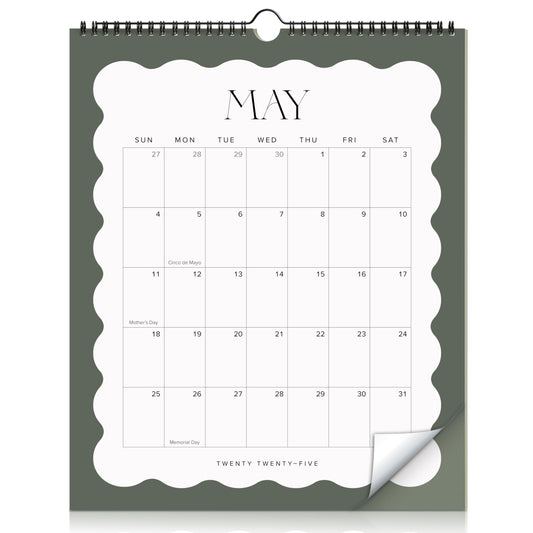 Aesthetic 2025-2026 Wall Calendar - Runs from May 2025 Until December 2026 - The Perfect Modern Calendar Planner for Easy Organizing