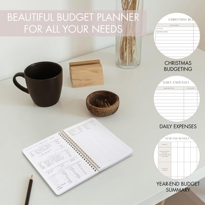 Simplified Monthly Budget Planner - Monthly Finance Organizer and Expense Tracker Notebook - Beautiful Undated Money Budgeting Book For 2024 To Effectively Manage Your Finances