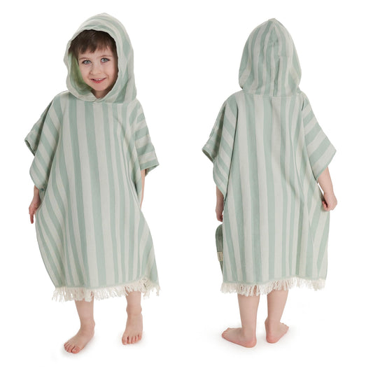 ZICOTO Stylish Hooded Beach Towel for Kids - Extra Soft and Fast Drying Poncho for Toddlers 1-3 Years is Made of Premium Cotton - Perfect Baby Cover Up for Beach Days or Pool and Bath Time Adventures