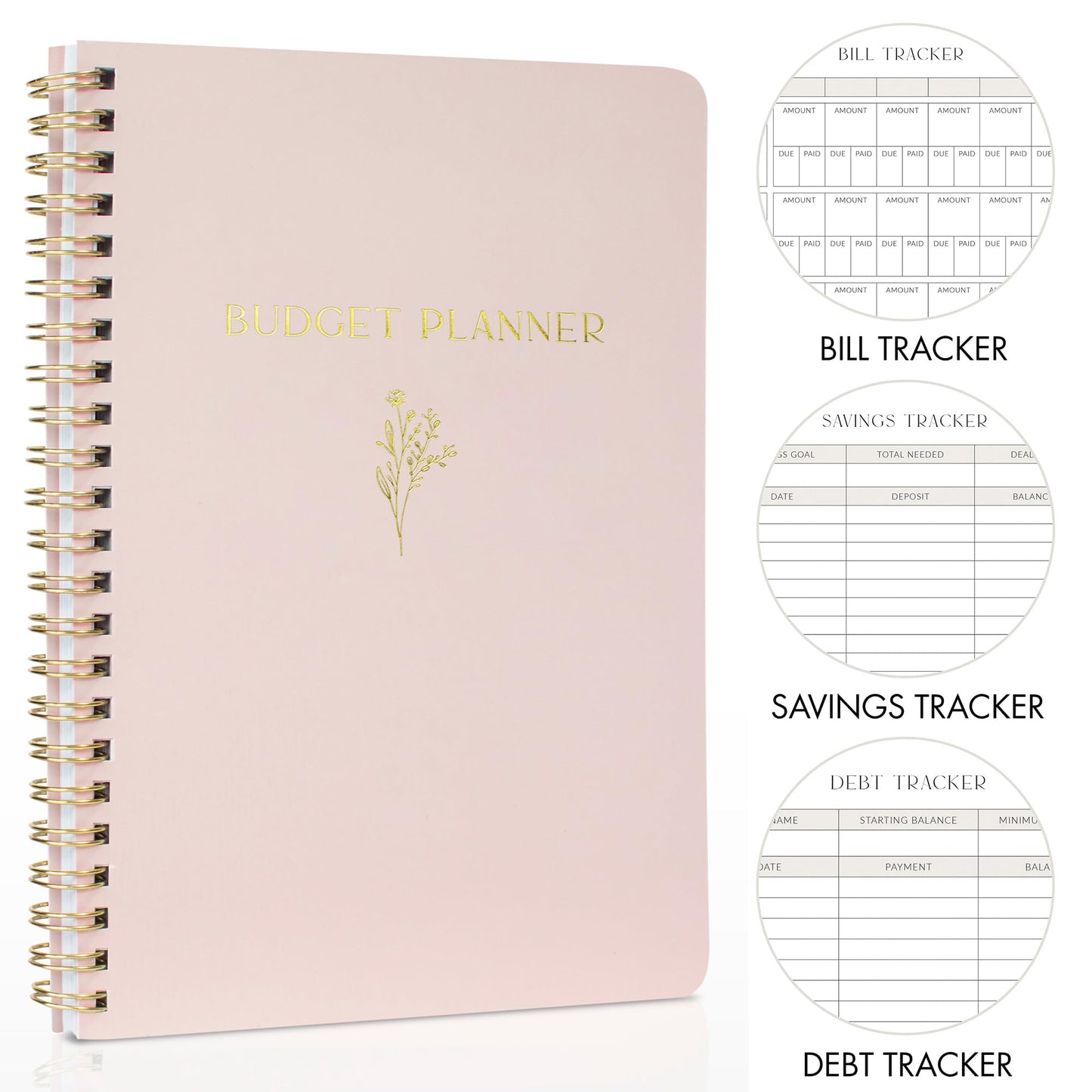 Simplified Monthly Budget Planner - Monthly Finance Organizer and Expense Tracker Notebook - Beautiful Undated Money Budgeting Book For 2024 To Effectively Manage Your Finances