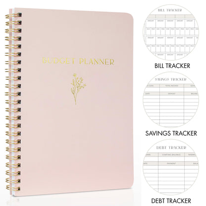 Simplified Monthly Budget Planner - Monthly Finance Organizer and Expense Tracker Notebook - Beautiful Undated Money Budgeting Book For 2024 To Effectively Manage Your Finances