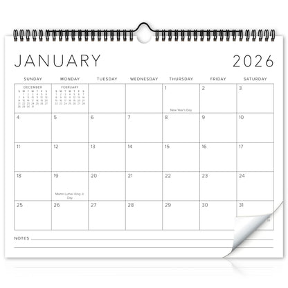 Beautiful 2026 Wall Calendar - Runs from January 2026 until July 2027 - Large 14.5" x 11.5" Office Wall Calendar for Easy Organizing