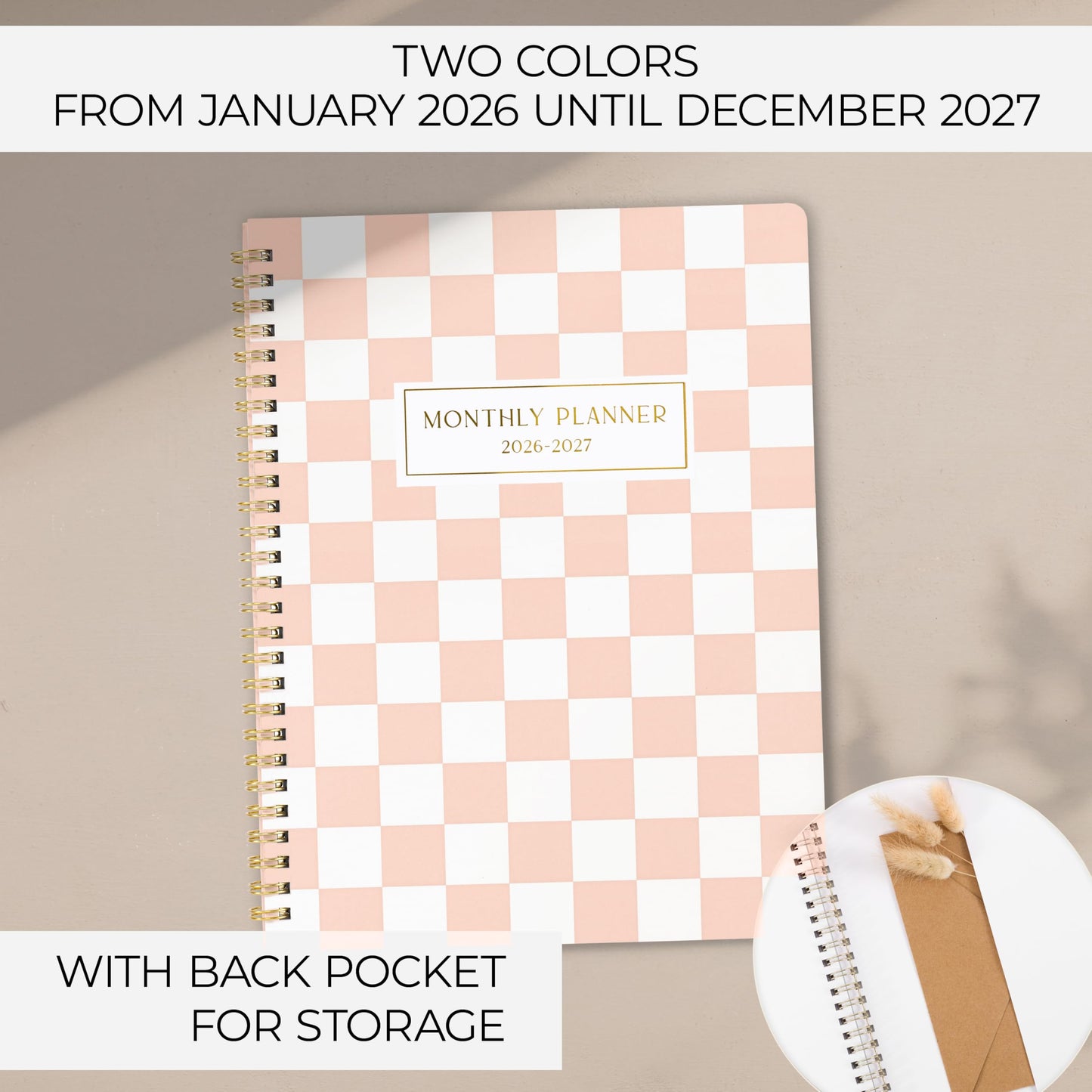 Beautiful 2026-2027 Monthly Planner - To Do List Notebook That Easily Organizes Your Tasks to Boost Productivity - Runs From July 2026 Until December 2027