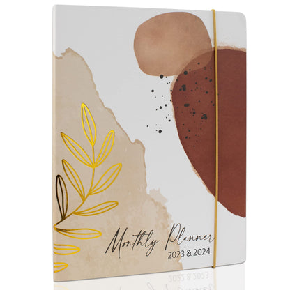 Beautiful 2023-2024 Monthly Planner and Calendar Book - Modern Boho To Do List Notebook For Women or Men - Easily Organizes Your Tasks to Boost Productivity - Runs Until December 2024