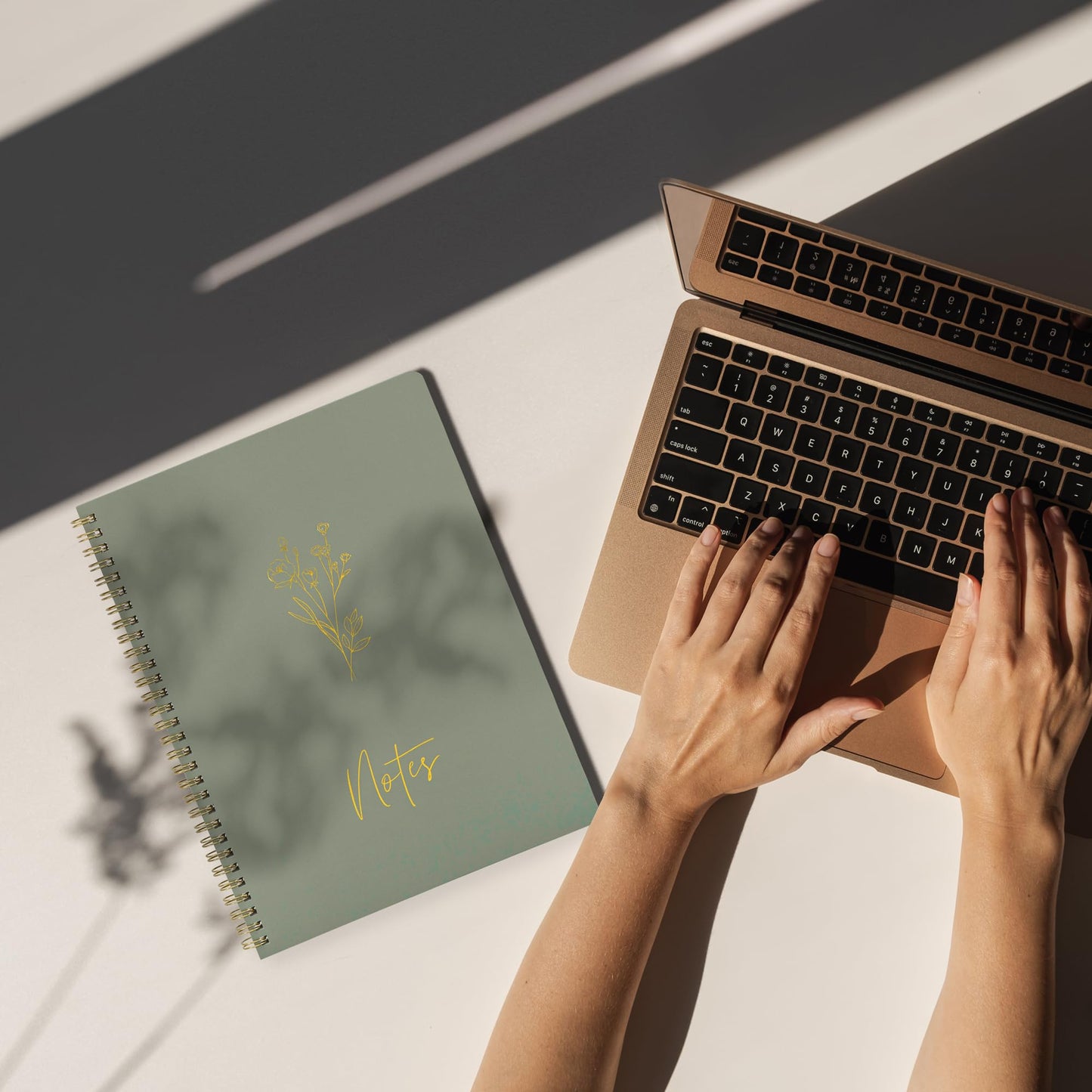 ZICOTO Aesthetic Spiral Notebook Set of 3 For Women 10.5 x 8 - Large College Ruled Journal/Notebook with Large Pockets And Lined Pages - Perfect Supplies to Stay Organized at Work or School